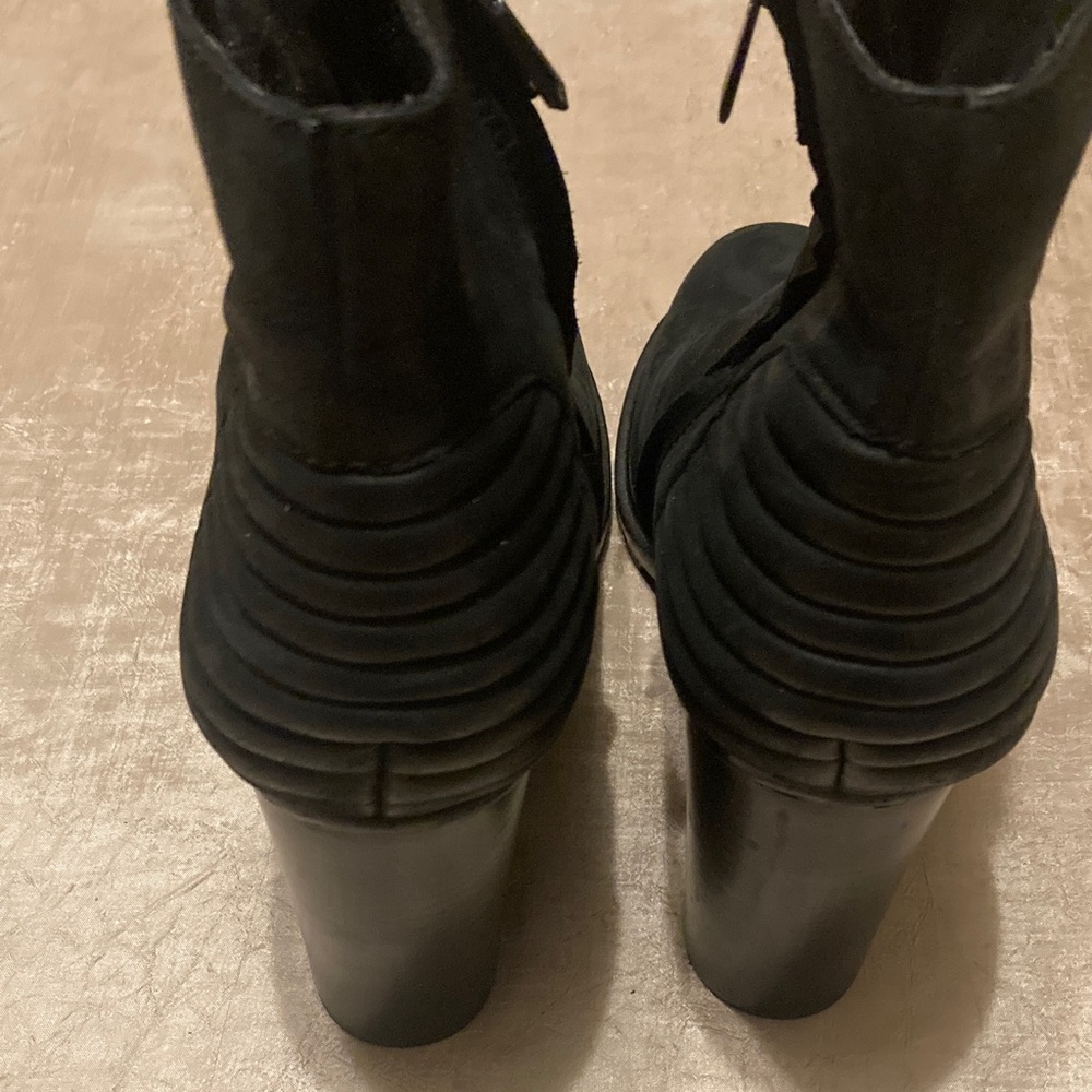 Sam Edelman Fowler Black Leather Quilted Moto Boot - Picture 5 of 7